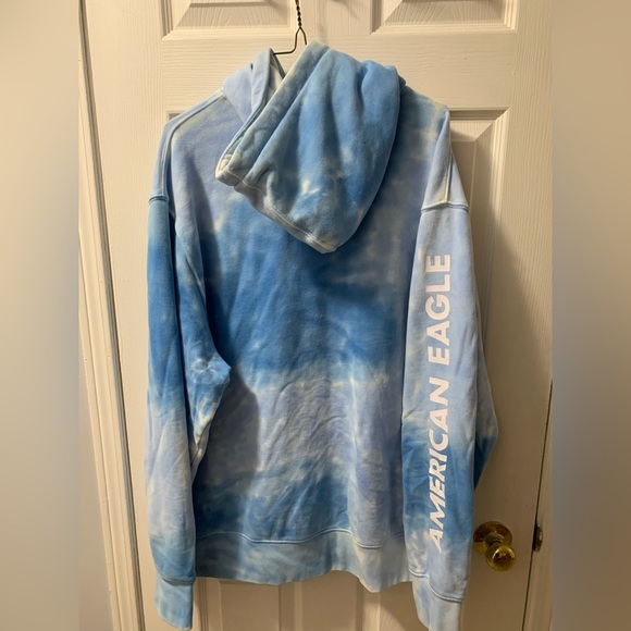American Eagle Blue Hoodie Size XL - Picture 3 of 4